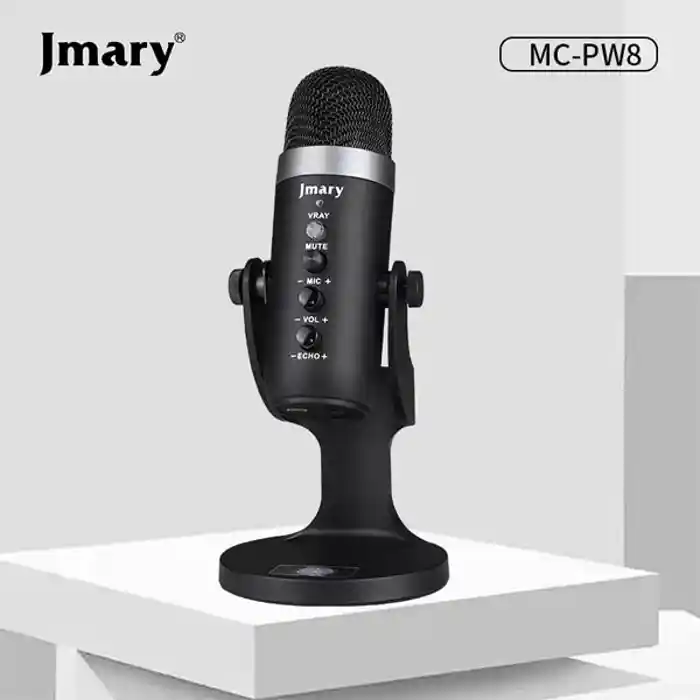 Jmary MC-PW8 Condenser USB Microphone For Podcasting, Gaming, Streaming, Recording,  Mobile Phones PC Computer & Laptop